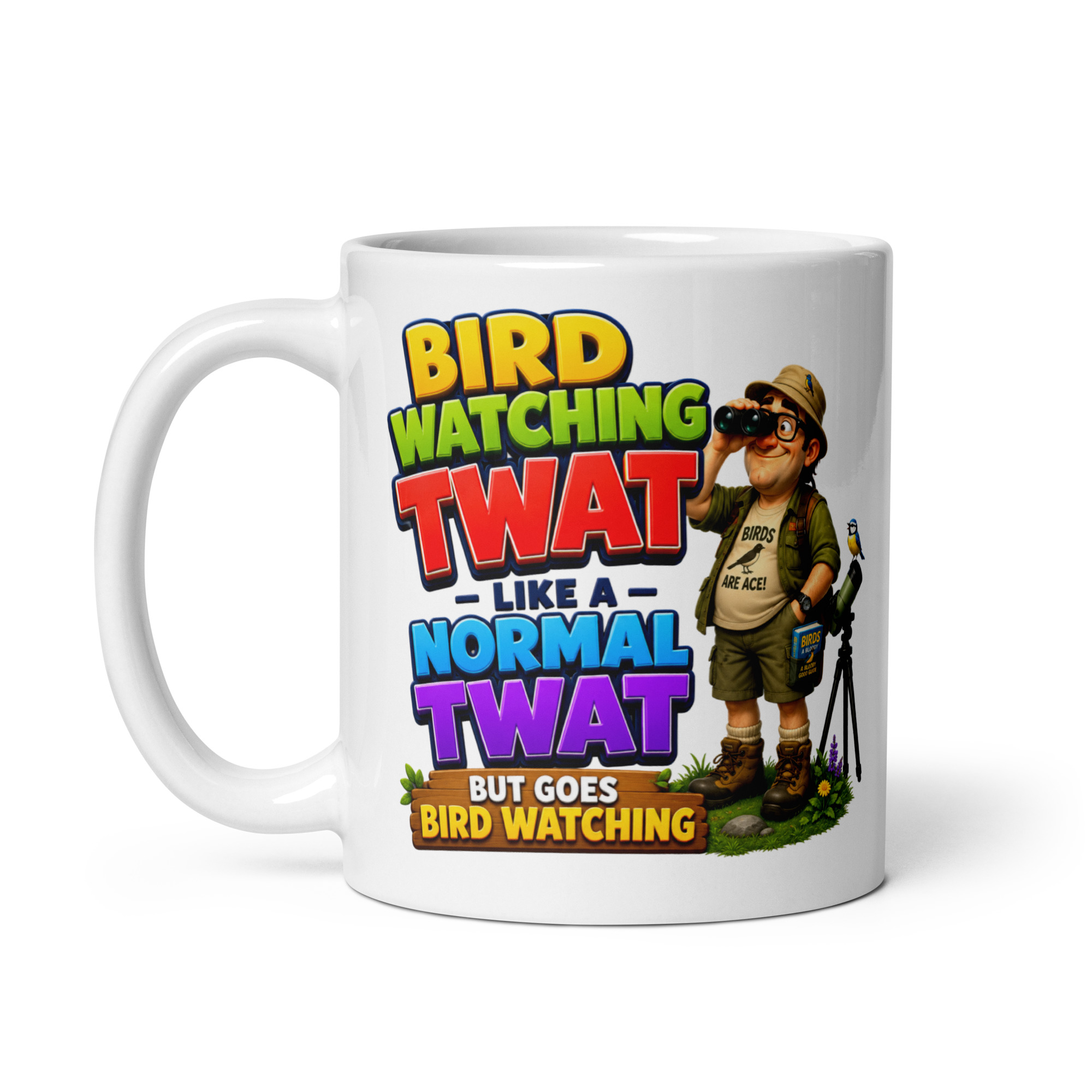 Bird Watching Twat Mug Funny Gift Mugs For Twitchers