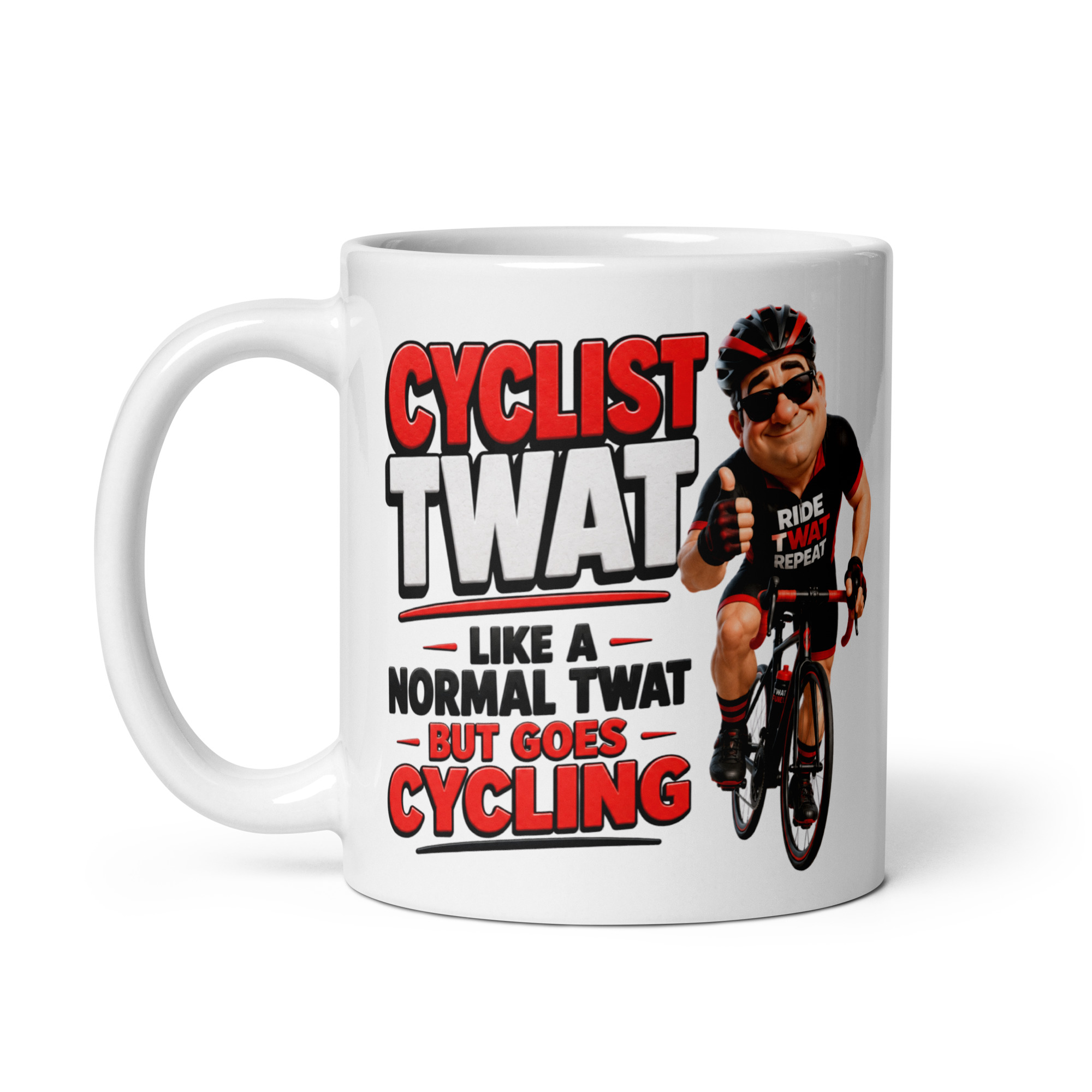 Cyclist Twat Mug Funny Gift Mugs For Cyclists