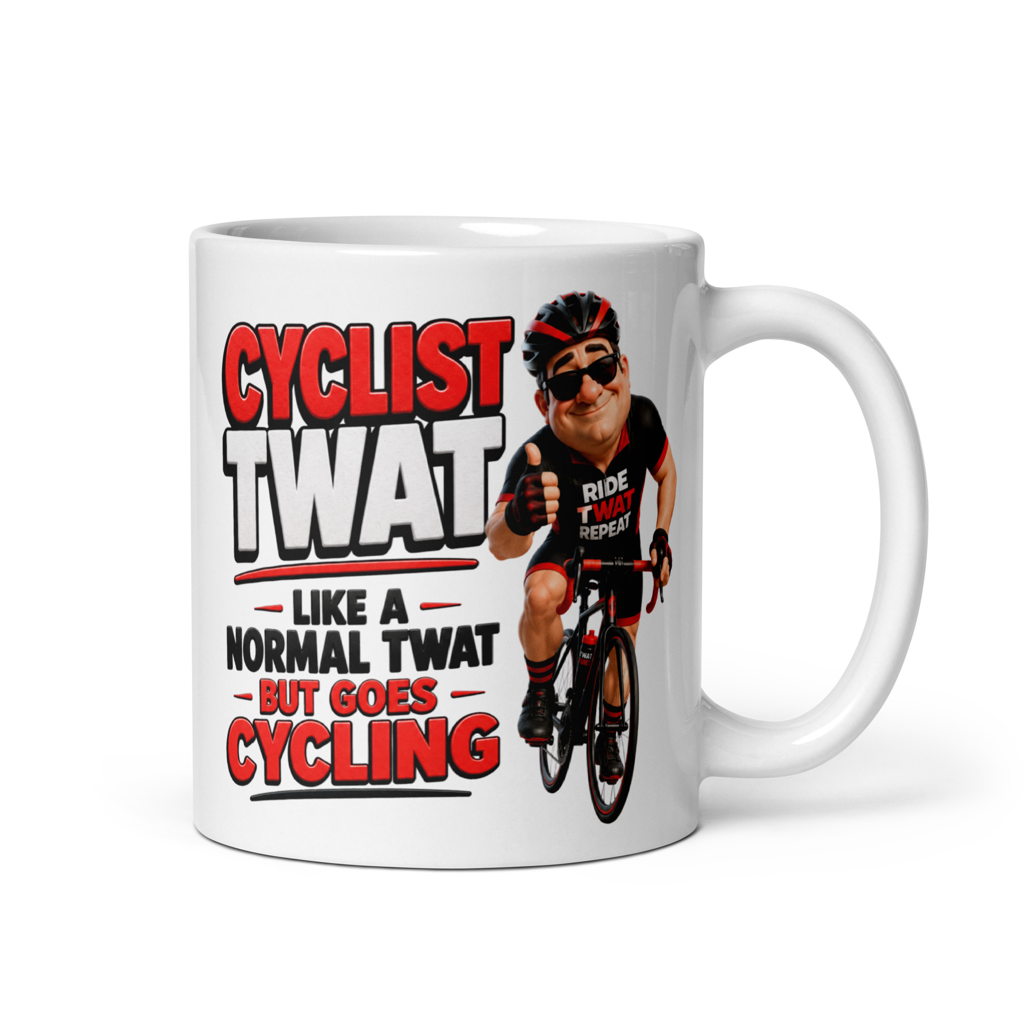 Cyclist Twat Mug Funny Gift Mugs For Cyclists