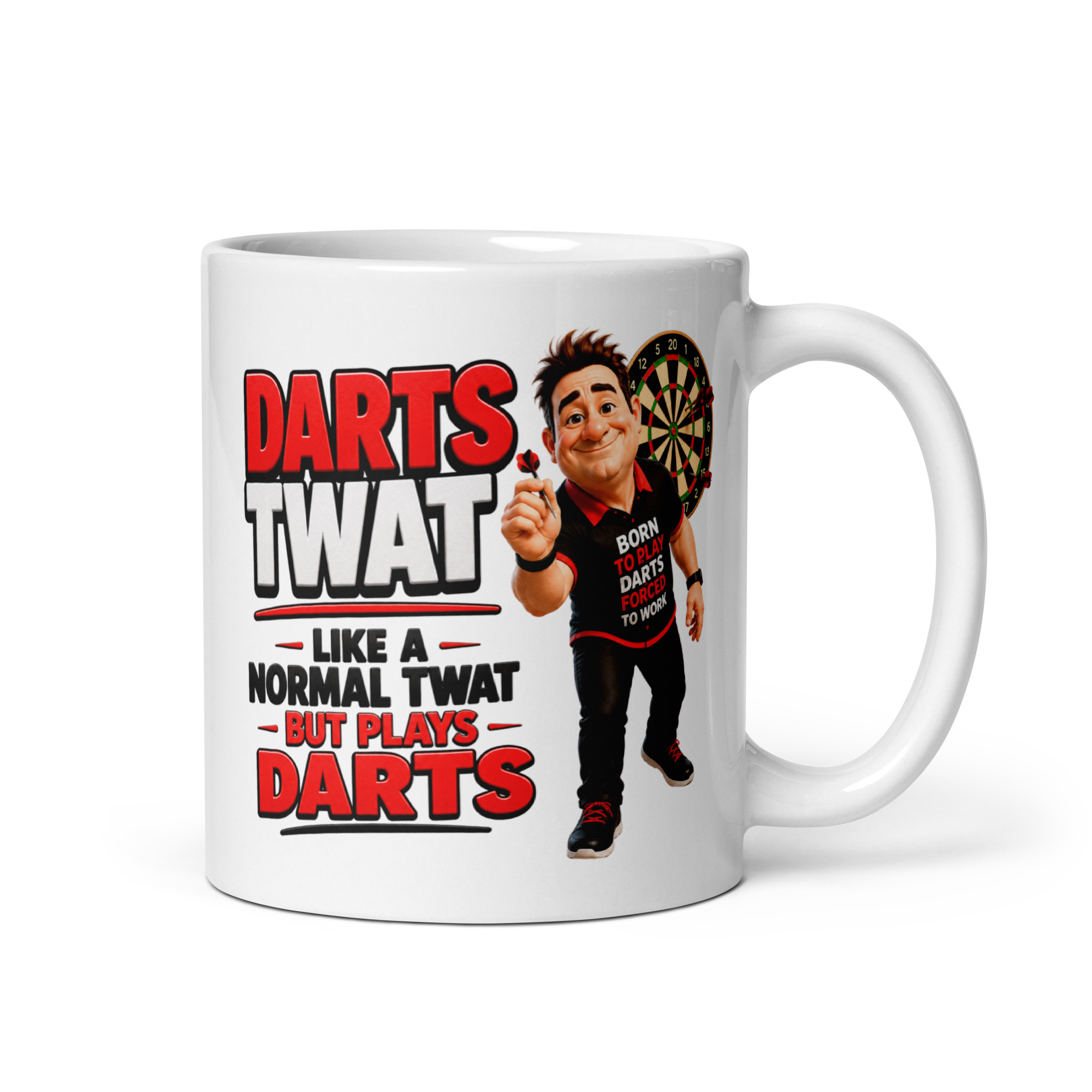 Darts Twat Mug Funny Gift Mugs For Darts Players