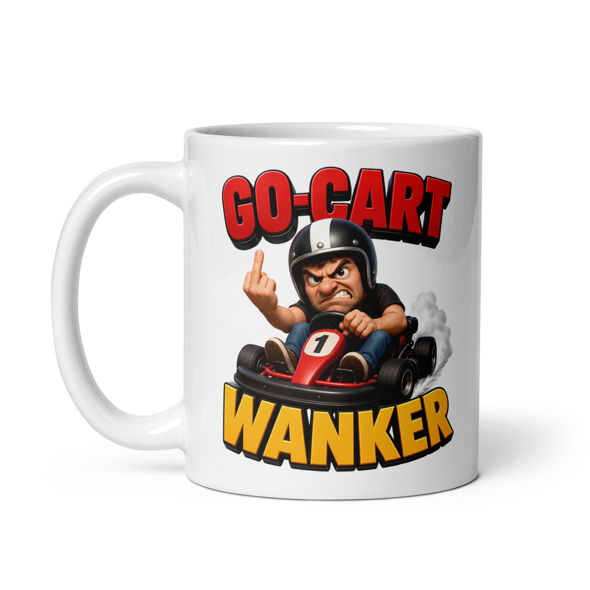 Go-Kart Wanker Mug Funny Gift Mugs For Go-Kart Winners