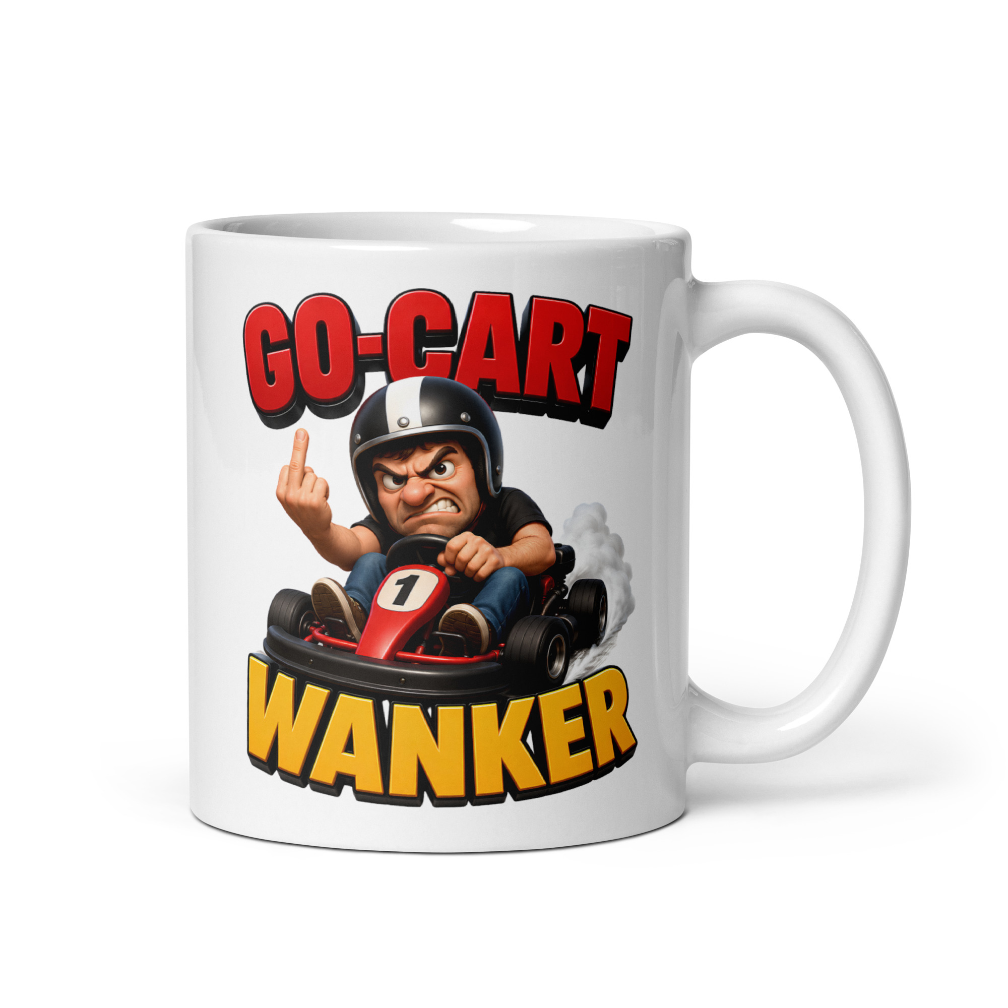 Go-Kart Wanker Mug Funny Gift Mugs For Go-Kart Winners