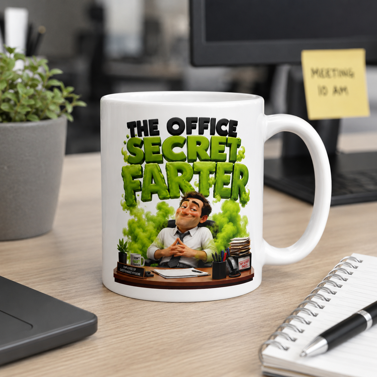 office secret farter mug