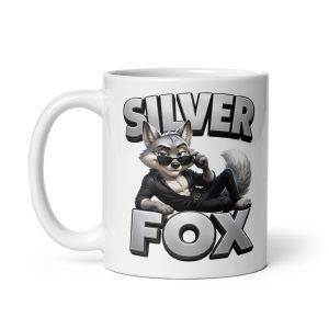 Silver Fox Mug Gift Mugs For Grey Hair Men
