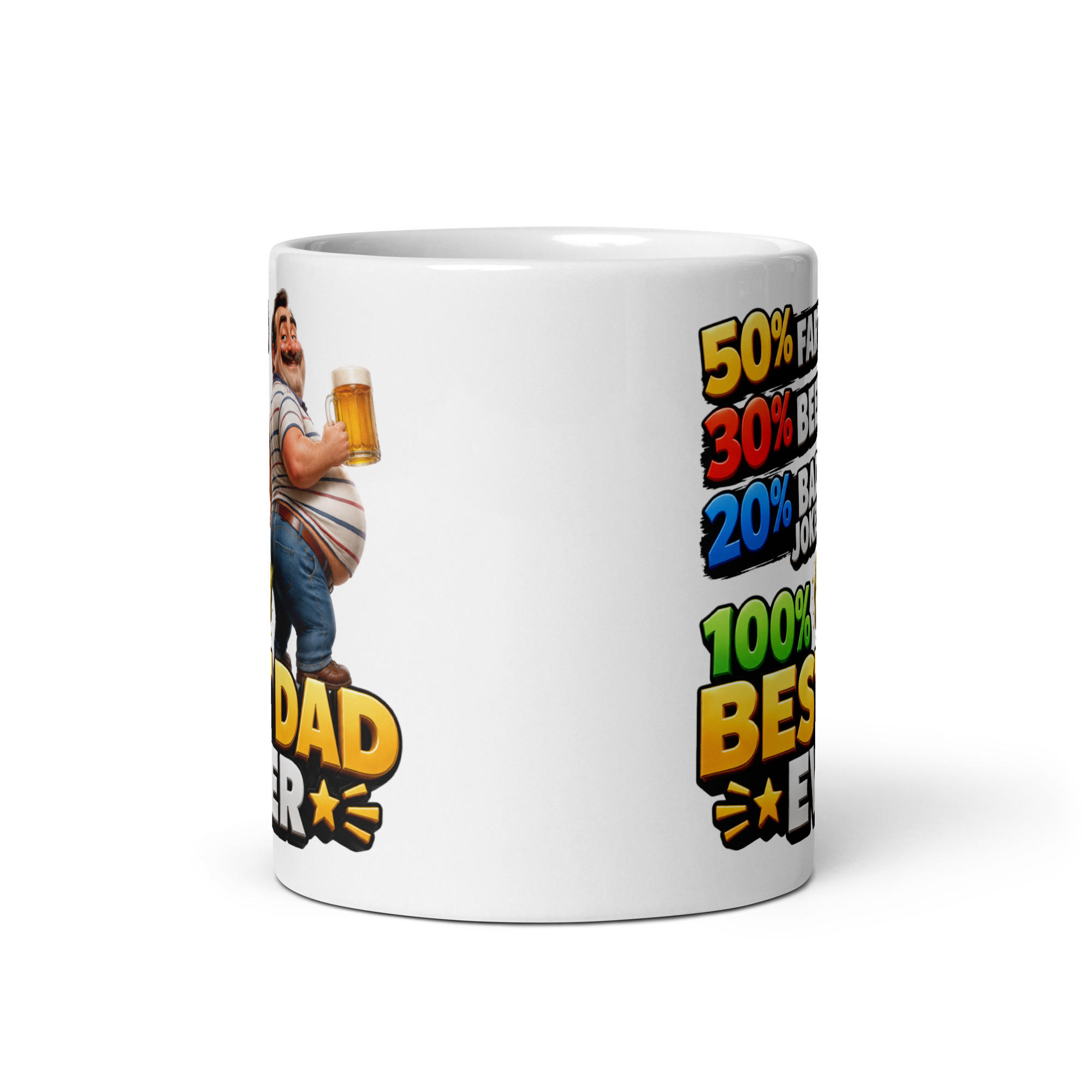 Funny Best Dad Ever Mugs Beer Bad Jokes & Farts Mug