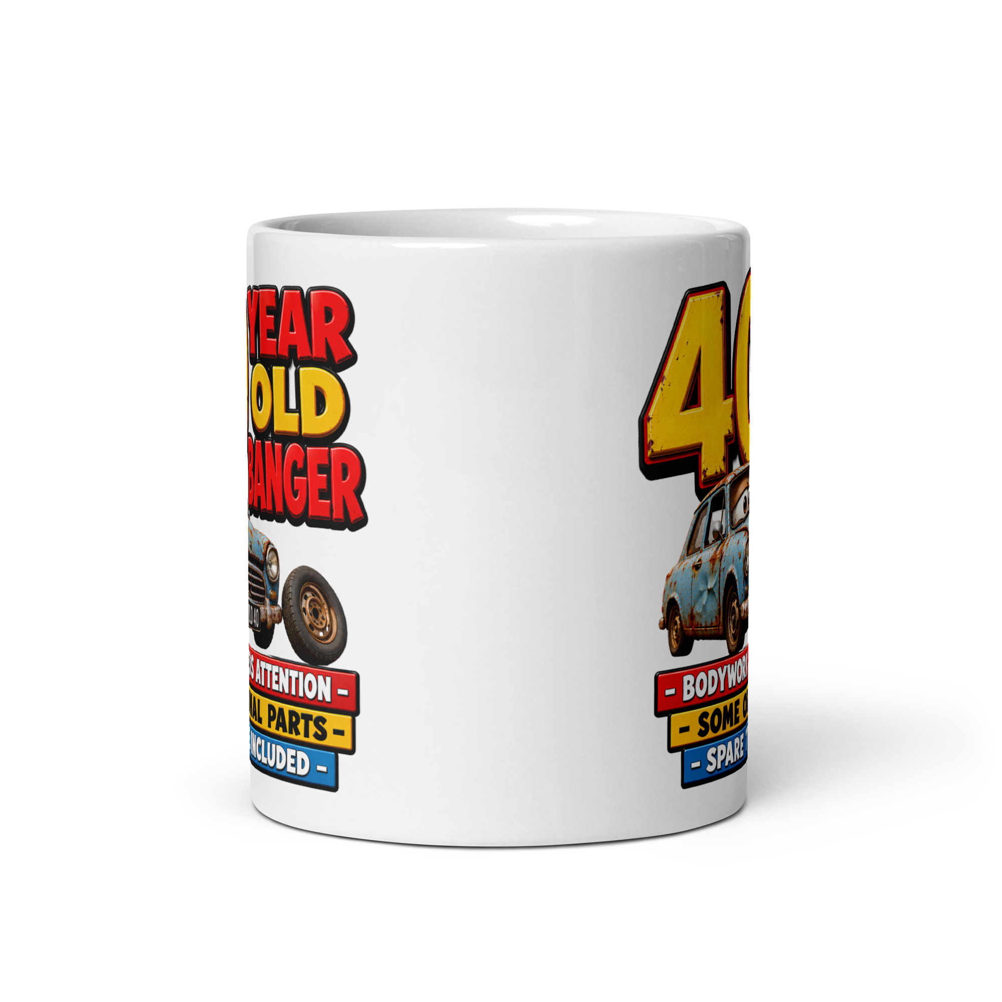 40 Year Old Banger Funny 40th Birthday Mugs