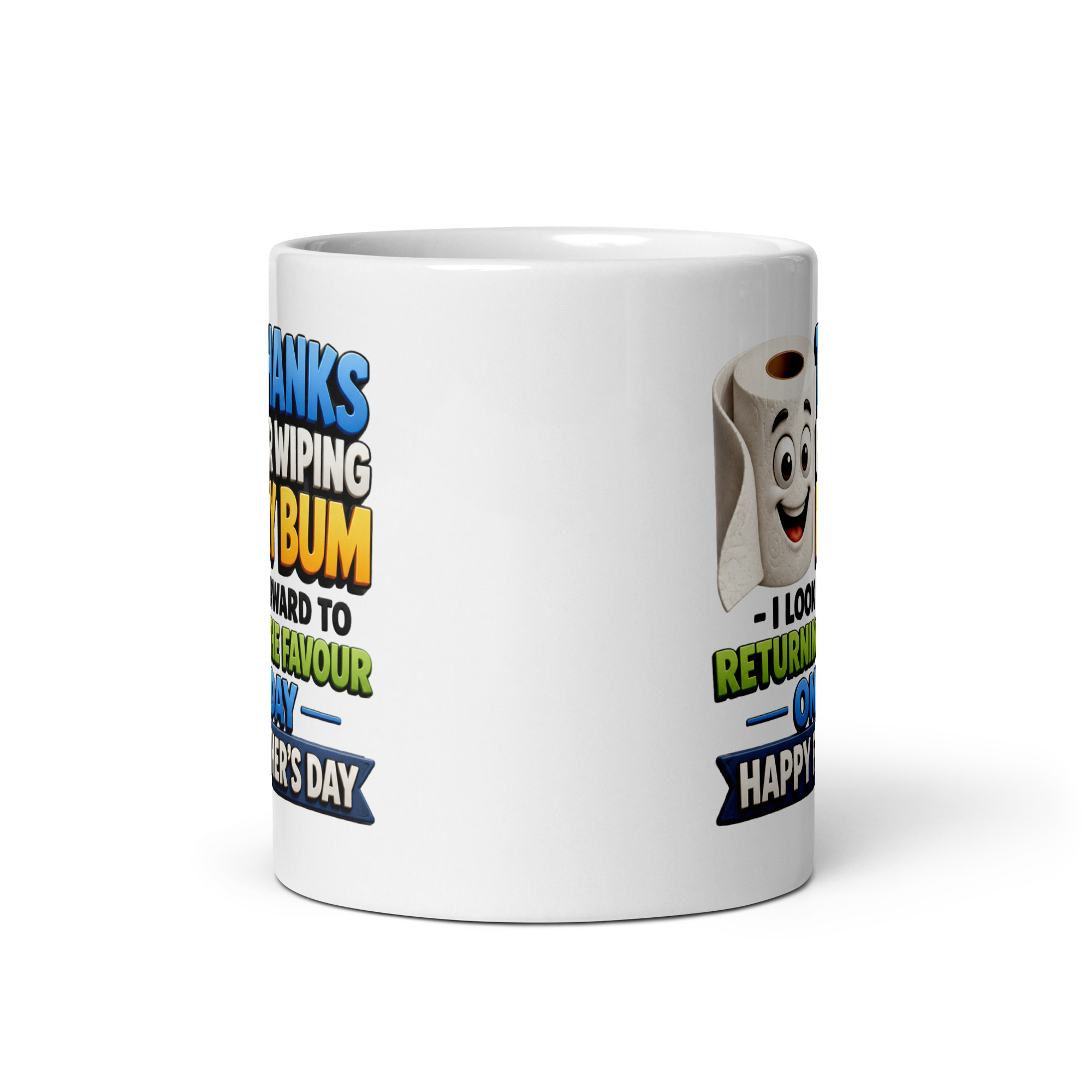 Funny Father’s Day Mug Thanks For Wiping My Bum