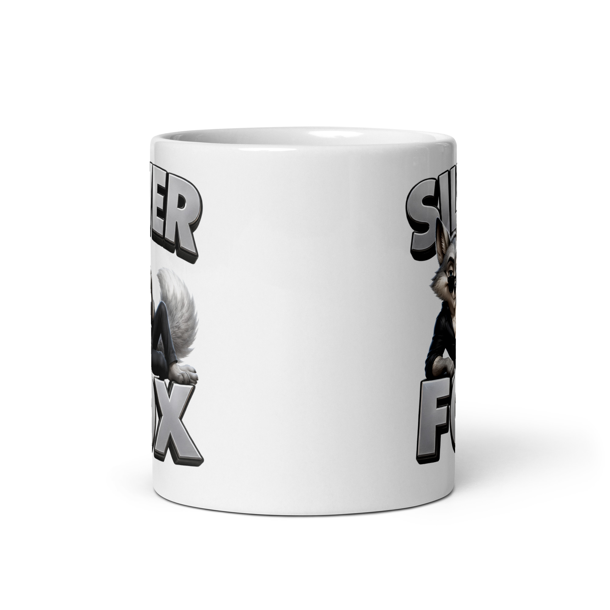 Silver Fox Mug Gift Mugs For Grey Hair Men