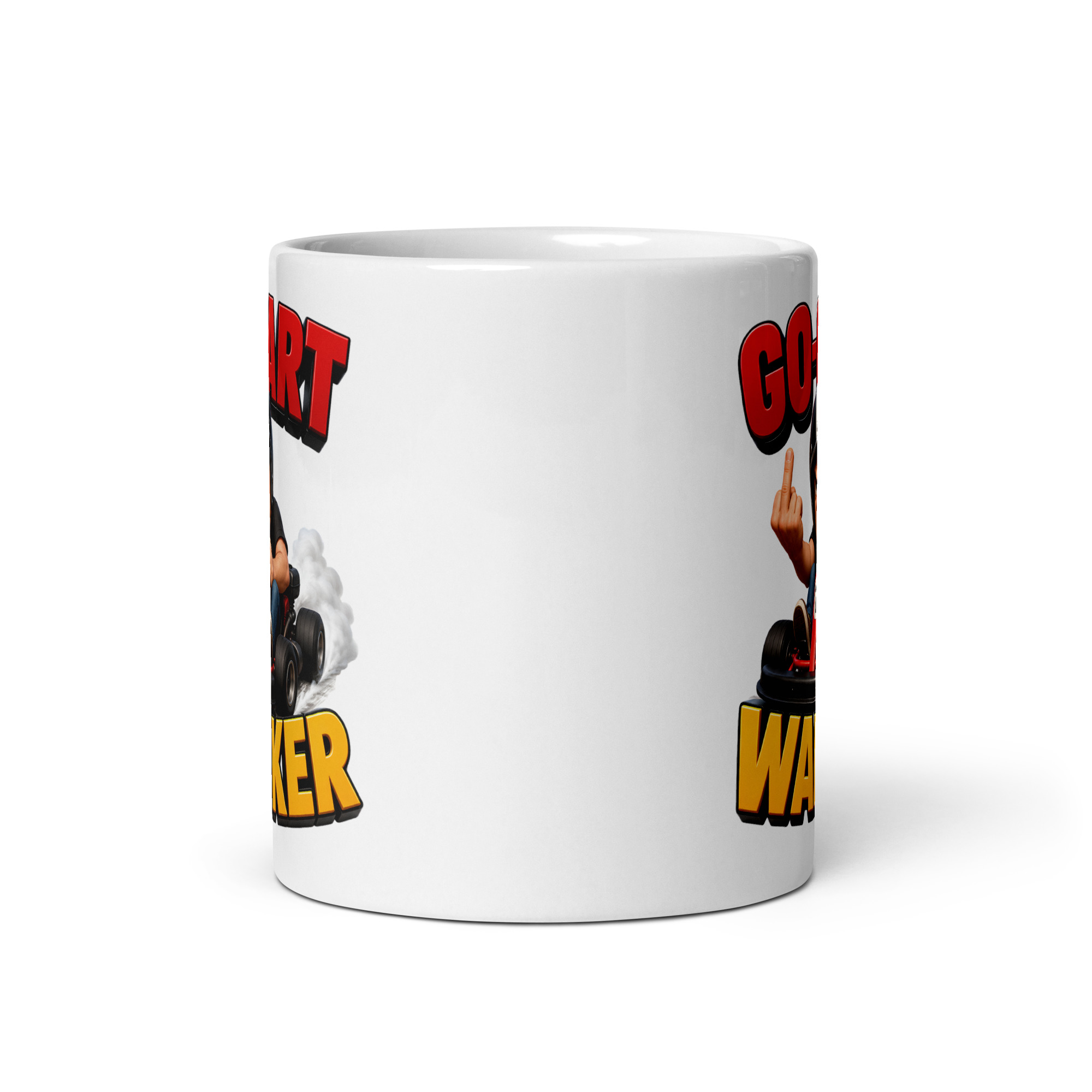 Go-Kart Wanker Mug Funny Gift Mugs For Go-Kart Winners