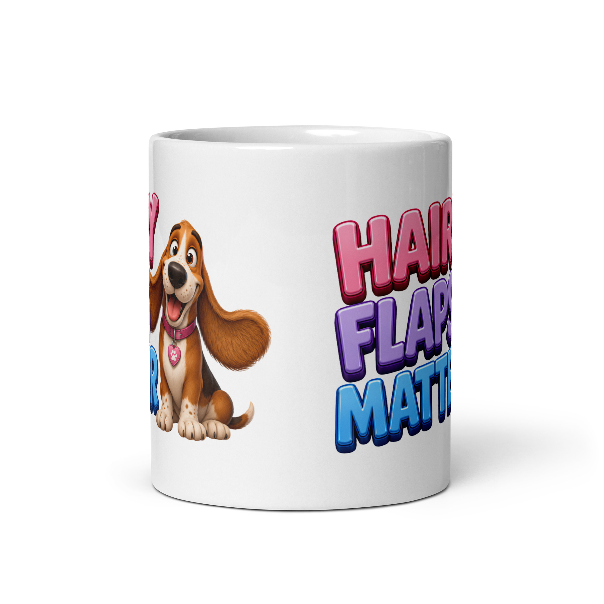 Hairy Flaps Matter Mug Funny Cheeky Dog Mugs
