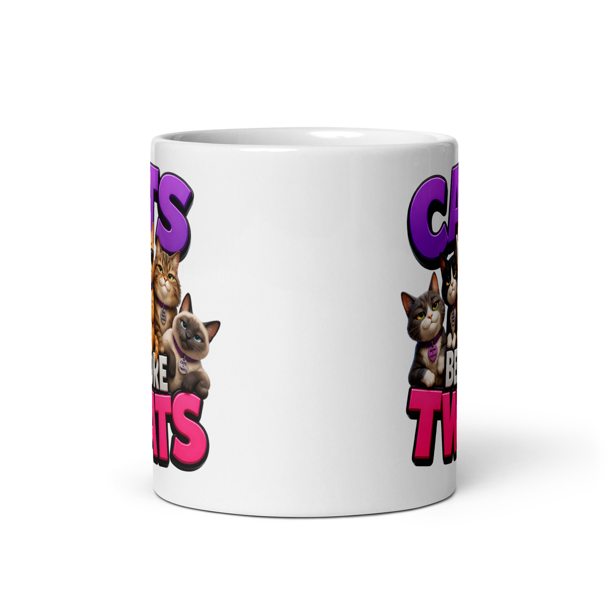 Funny Gift Mugs For Cat Lovers Cats Before Twats Mug
