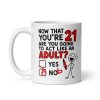 Funny 21st Birthday Mug Yes Nob Cheeky Gift Mugs