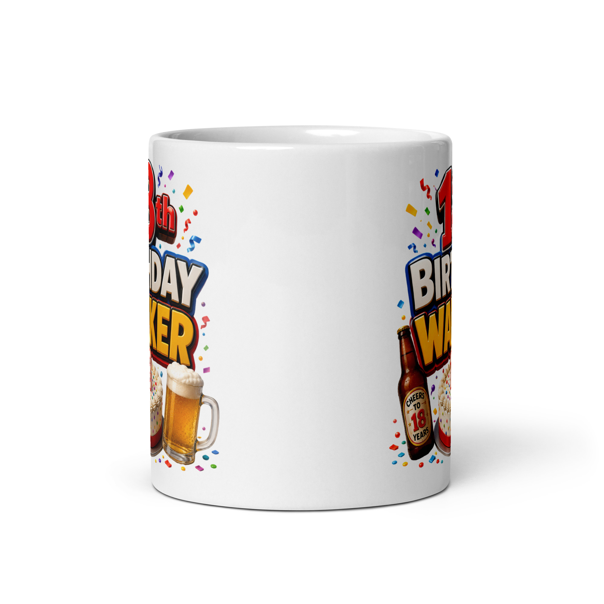 18th Birthday Wanker Mug Funny Rude Mugs